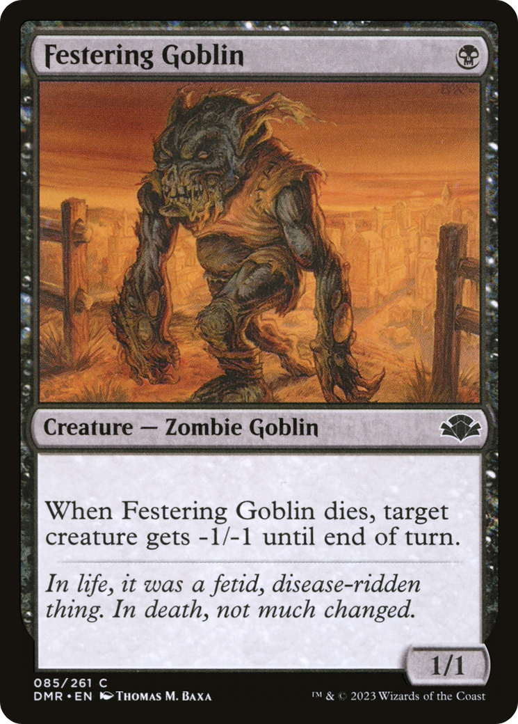 Festering Goblin [Dominaria Remastered] | North Valley Games