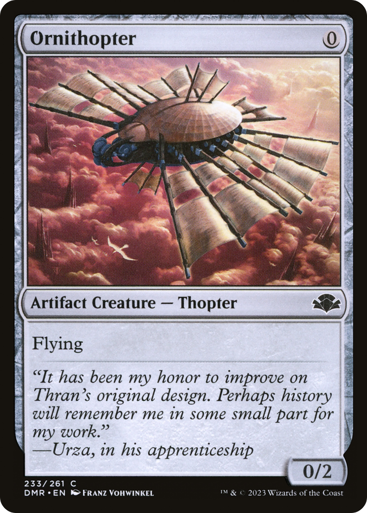 Ornithopter [Dominaria Remastered] | North Valley Games