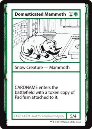 Domesticated Mammoth (2021 Edition) [Mystery Booster Playtest Cards] | North Valley Games