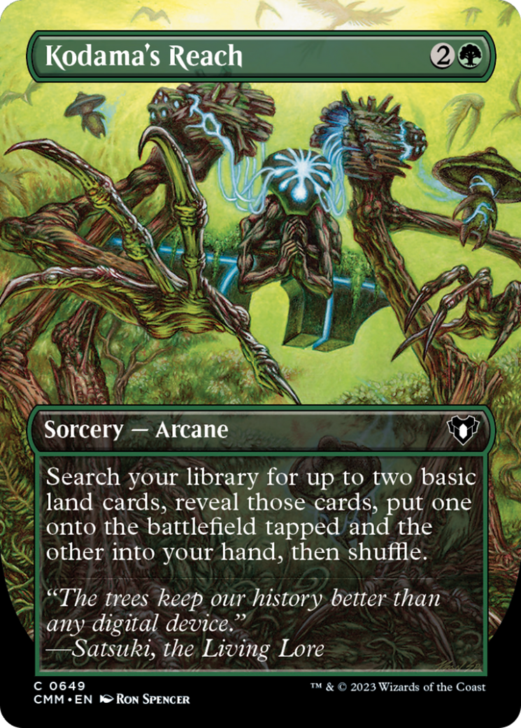 Kodama's Reach (Borderless Alternate Art) [Commander Masters] | North Valley Games