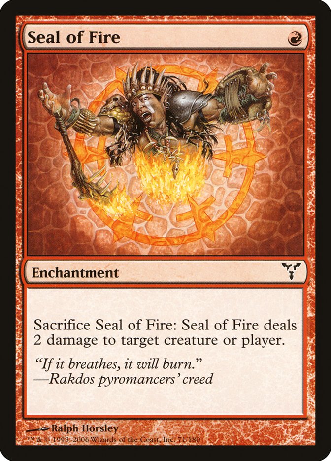 Seal of Fire [Dissension] | North Valley Games