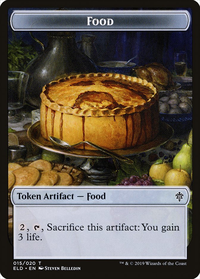 Boar // Food (15) Double-Sided Token [Throne of Eldraine Tokens] | North Valley Games