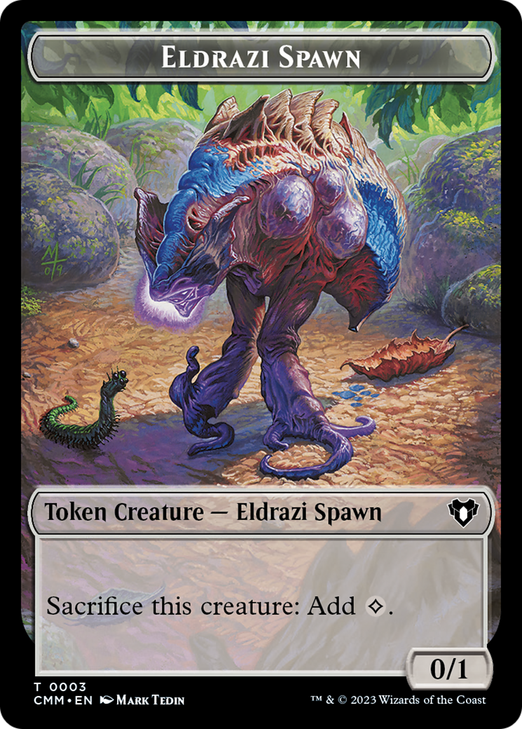 Eldrazi Spawn // Construct (0042) Double-Sided Token [Commander Masters Tokens] | North Valley Games