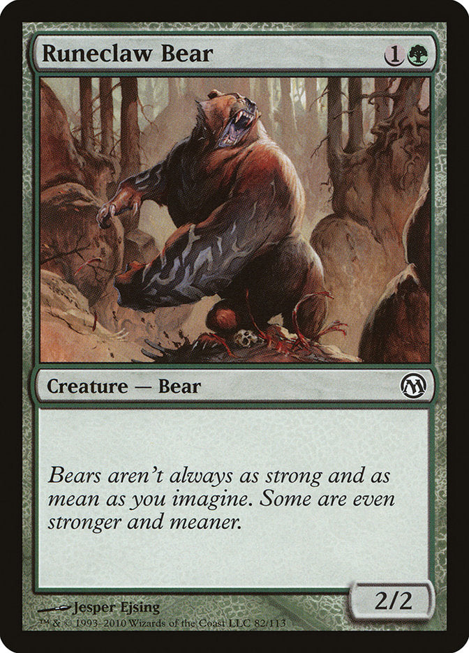 Runeclaw Bear [Duels of the Planeswalkers] | North Valley Games