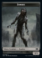 Zombie // Phyrexian Golem Double-Sided Token [Double Masters 2022 Tokens] | North Valley Games