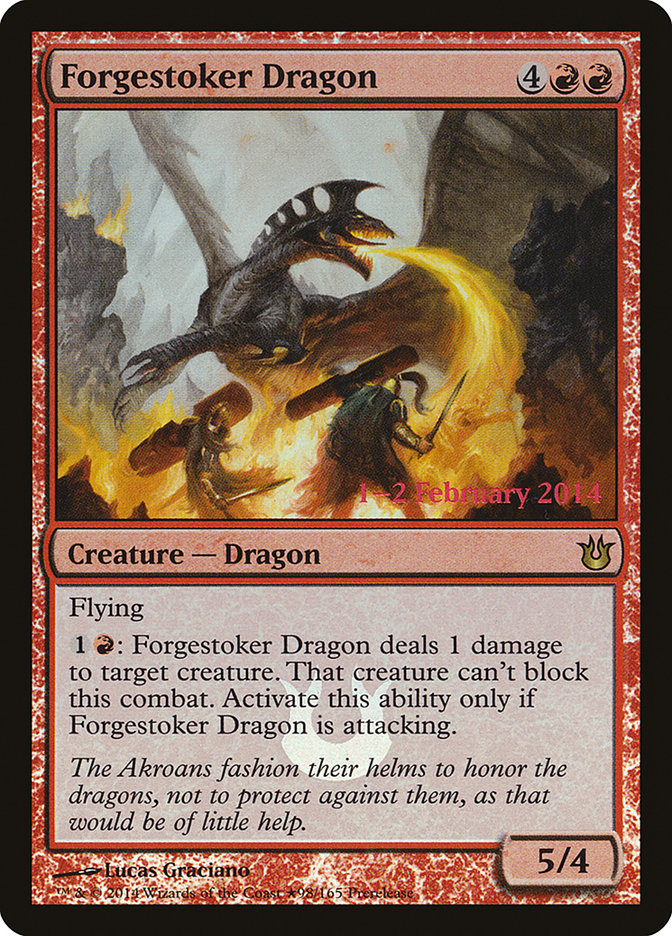 Forgestoker Dragon [Born of the Gods Prerelease Promos] | North Valley Games