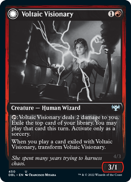 Voltaic Visionary // Volt-Charged Berserker [Innistrad: Double Feature] | North Valley Games