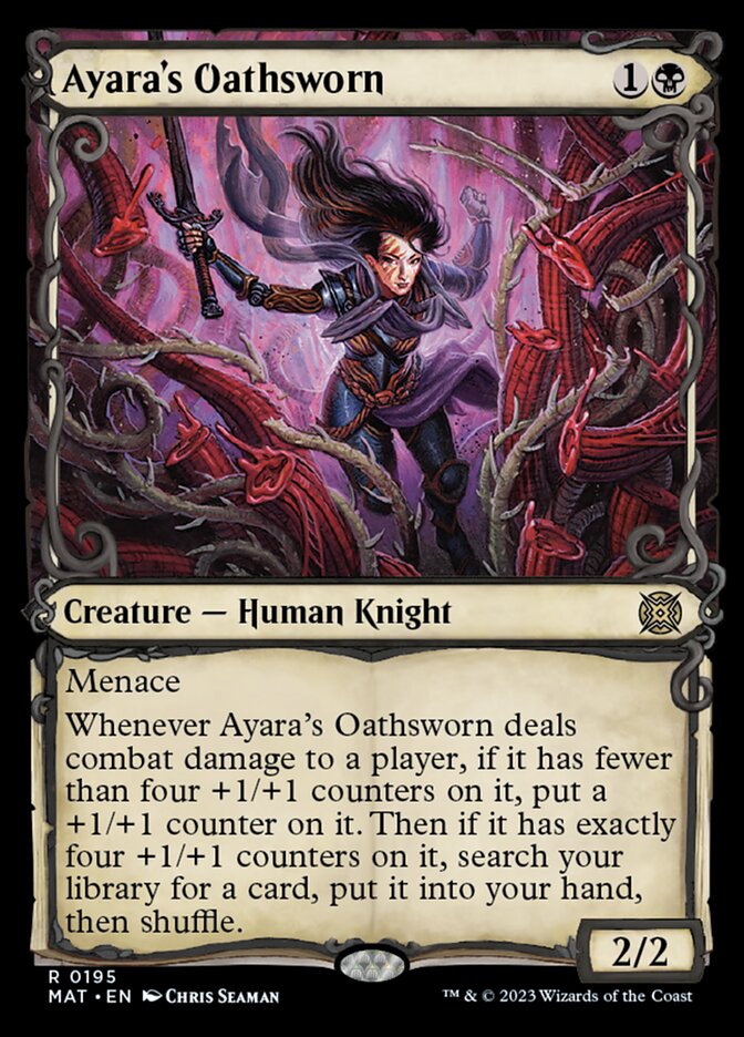 Ayara's Oathsworn (Showcase Halo Foil) [March of the Machine: The Aftermath] | North Valley Games