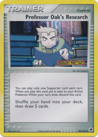 Professor Oak's Research (80/101) (Stamped) [EX: Dragon Frontiers] | North Valley Games