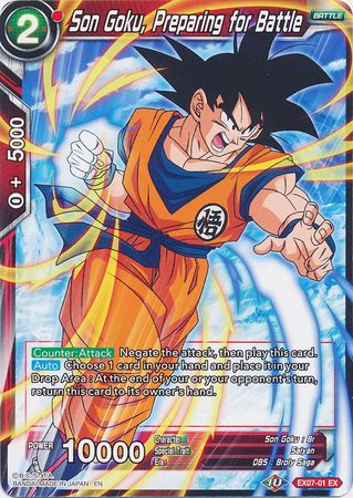 Son Goku, Preparing for Battle (EX07-01) [Magnificent Collection Fusion Hero] | North Valley Games