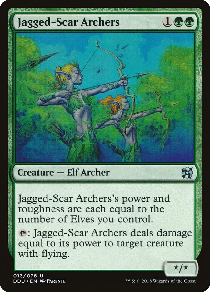 Jagged-Scar Archers [Duel Decks: Elves vs. Inventors] | North Valley Games