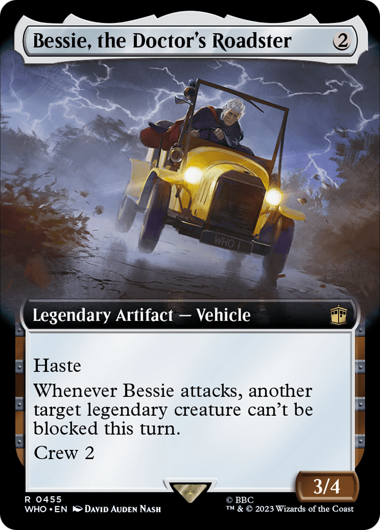 Bessie, the Doctor's Roadster (Extended Art) [Doctor Who] | North Valley Games