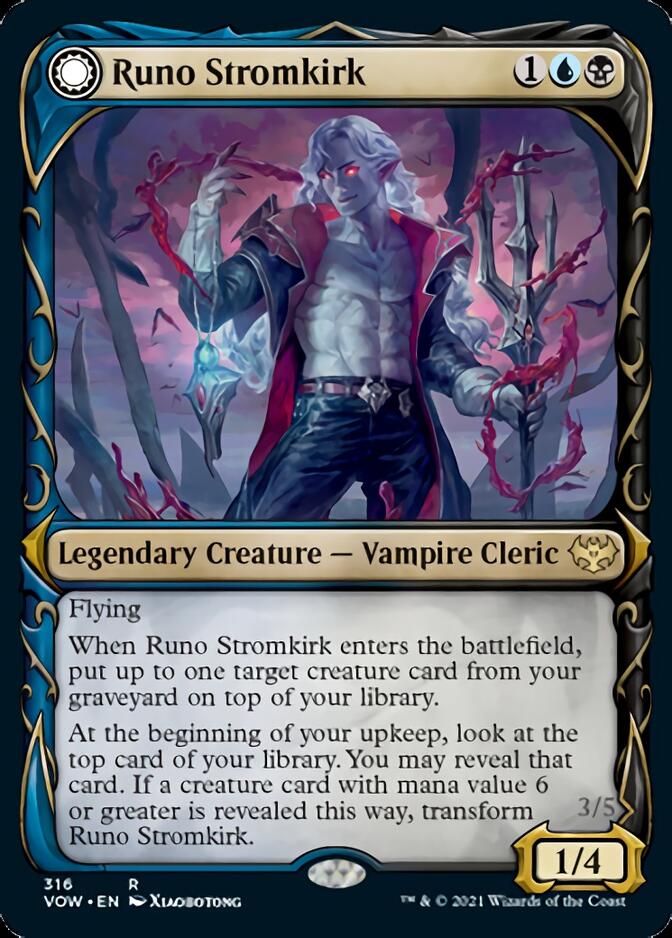 Runo Stromkirk // Krothuss, Lord of the Deep (Showcase Fang Frame) [Innistrad: Crimson Vow] | North Valley Games