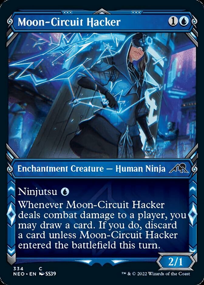 Moon-Circuit Hacker (Showcase Ninja) [Kamigawa: Neon Dynasty] | North Valley Games