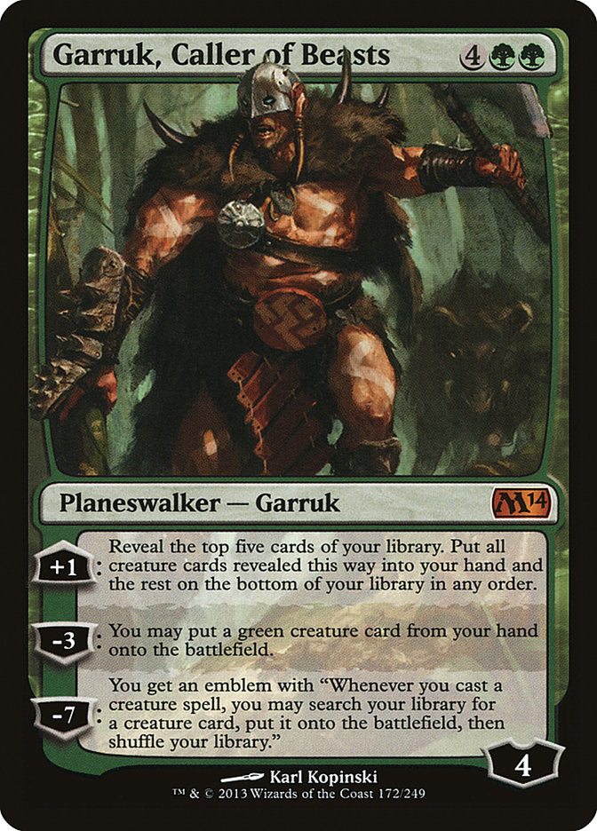 Garruk, Caller of Beasts [Magic 2014] | North Valley Games