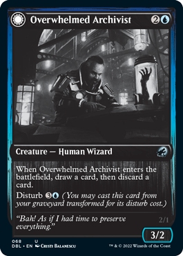Overwhelmed Archivist // Archive Haunt [Innistrad: Double Feature] | North Valley Games