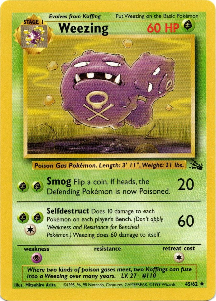 Weezing (45/62) [Fossil Unlimited] | North Valley Games