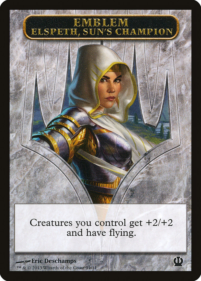 Elspeth, Sun's Champion Emblem [Theros Tokens] | North Valley Games