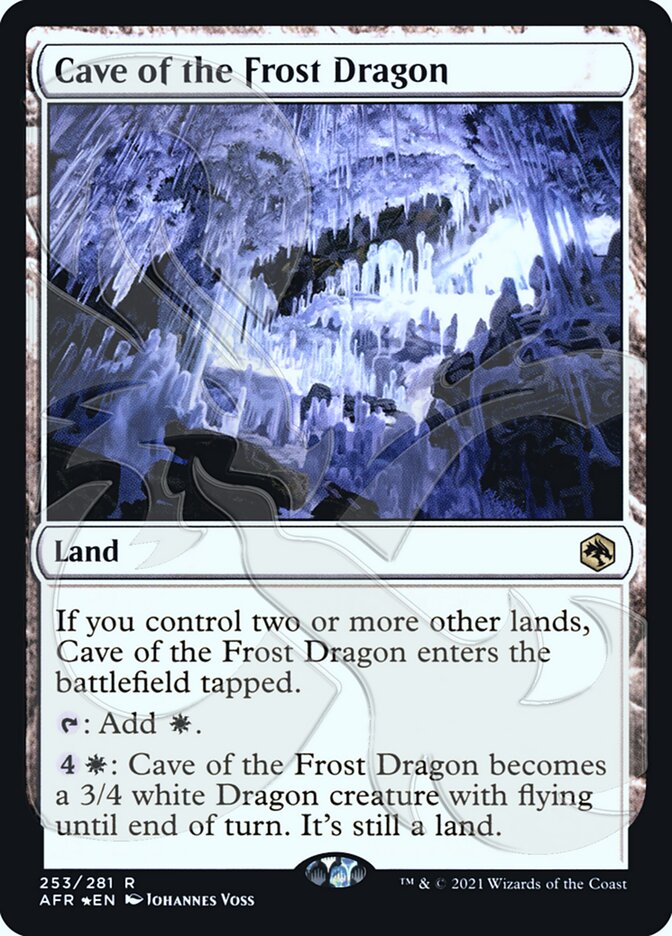 Cave of the Frost Dragon (Ampersand Promo) [Dungeons & Dragons: Adventures in the Forgotten Realms Promos] | North Valley Games