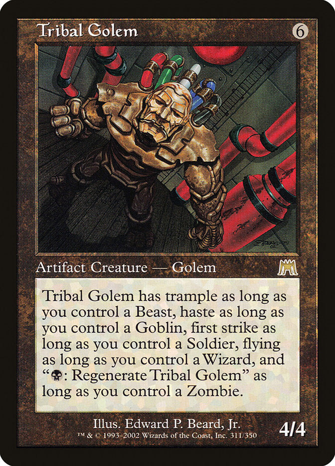Tribal Golem [Onslaught] | North Valley Games