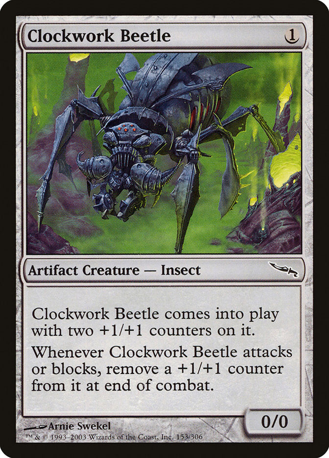 Clockwork Beetle [Mirrodin] | North Valley Games
