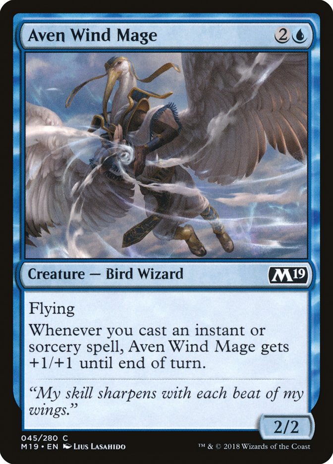 Aven Wind Mage [Core Set 2019] | North Valley Games
