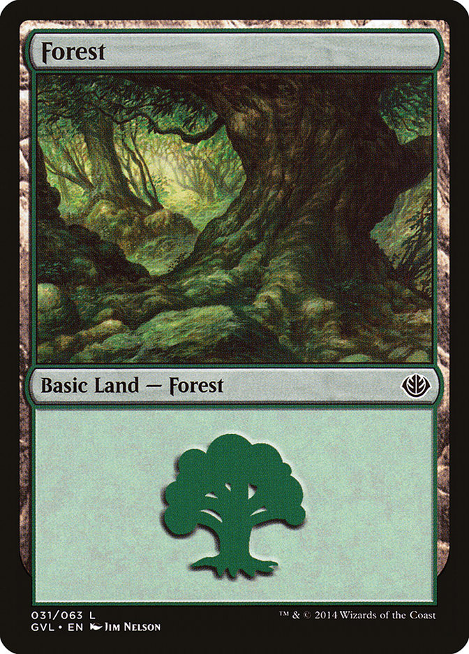 Forest (31) (Garruk vs. Liliana) [Duel Decks Anthology] | North Valley Games