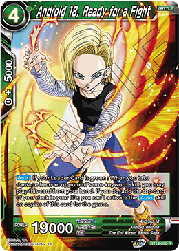 Android 18, Ready for a Fight (BT14-070) [Cross Spirits] | North Valley Games