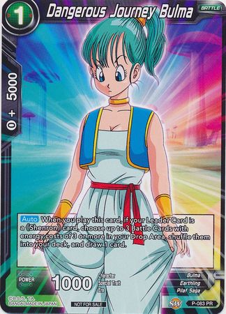 Dangerous Journey Bulma (P-083) [Promotion Cards] | North Valley Games