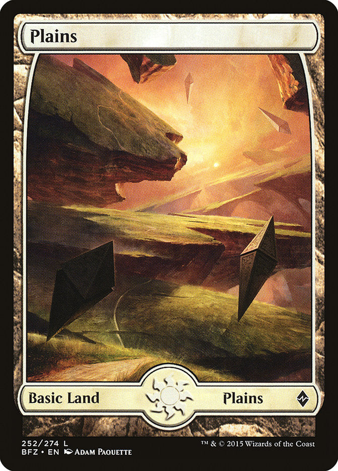 Plains (252) (Full Art) [Battle for Zendikar] | North Valley Games