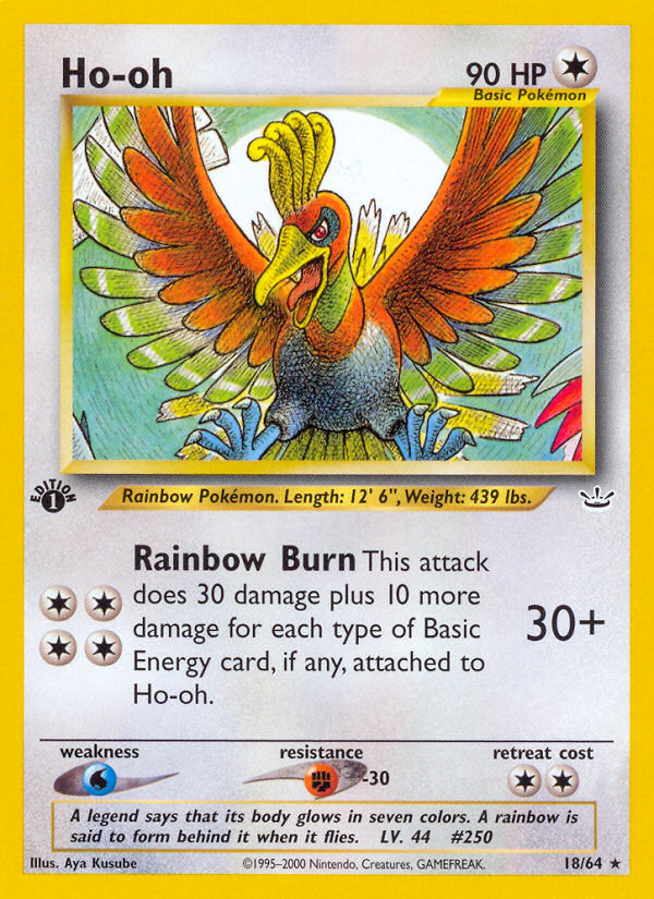 Ho-oh (18/64) [Neo Revelation 1st Edition] | North Valley Games