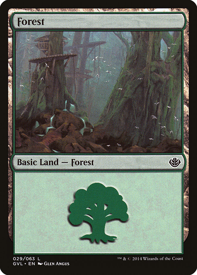 Forest (29) (Garruk vs. Liliana) [Duel Decks Anthology] | North Valley Games