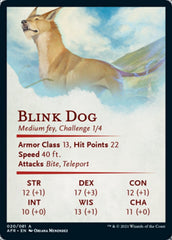 Blink Dog Art Card [Dungeons & Dragons: Adventures in the Forgotten Realms Art Series] | North Valley Games