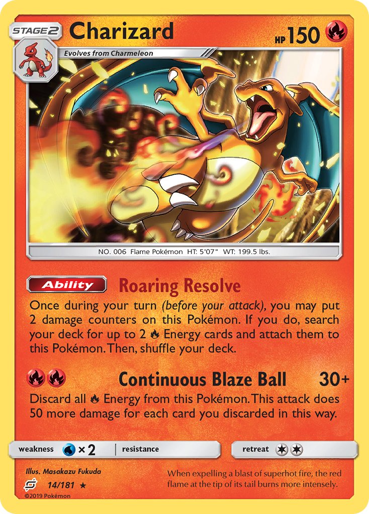 Charizard (14/181) (Theme Deck Exclusive) [Sun & Moon: Team Up] | North Valley Games