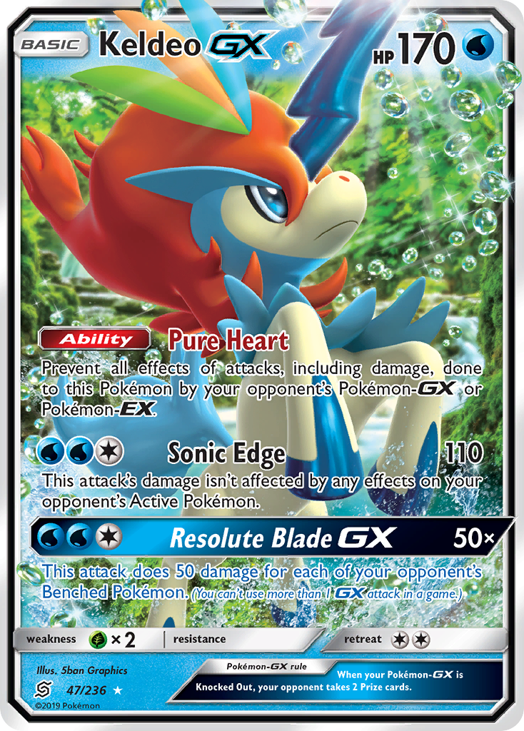 Keldeo GX (47/236) [Sun & Moon: Unified Minds] | North Valley Games