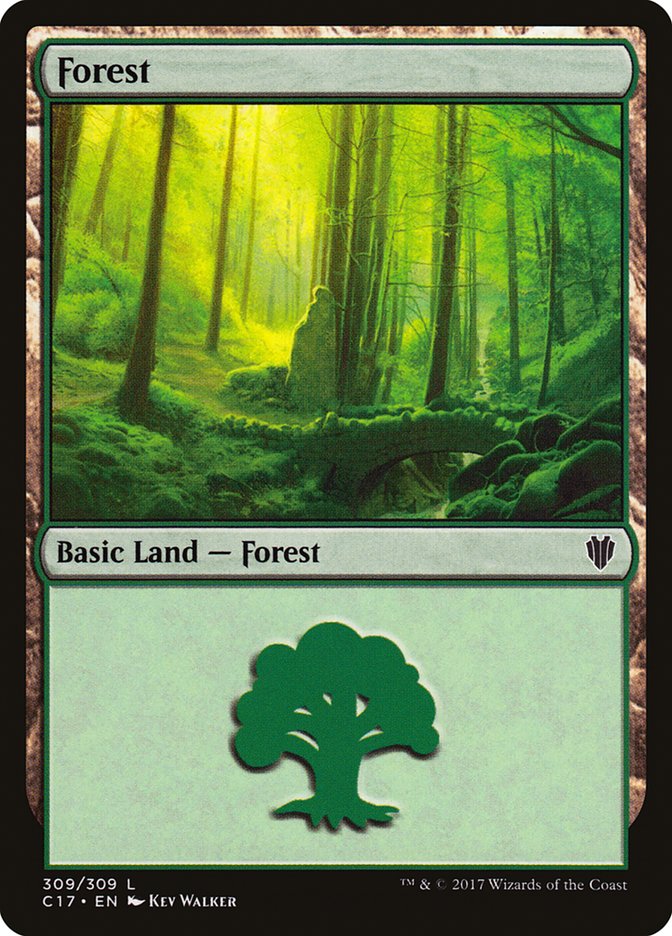 Forest (309) [Commander 2017] | North Valley Games
