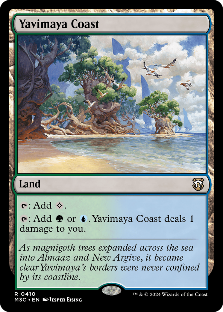 Yavimaya Coast (Ripple Foil) [Modern Horizons 3 Commander] | North Valley Games