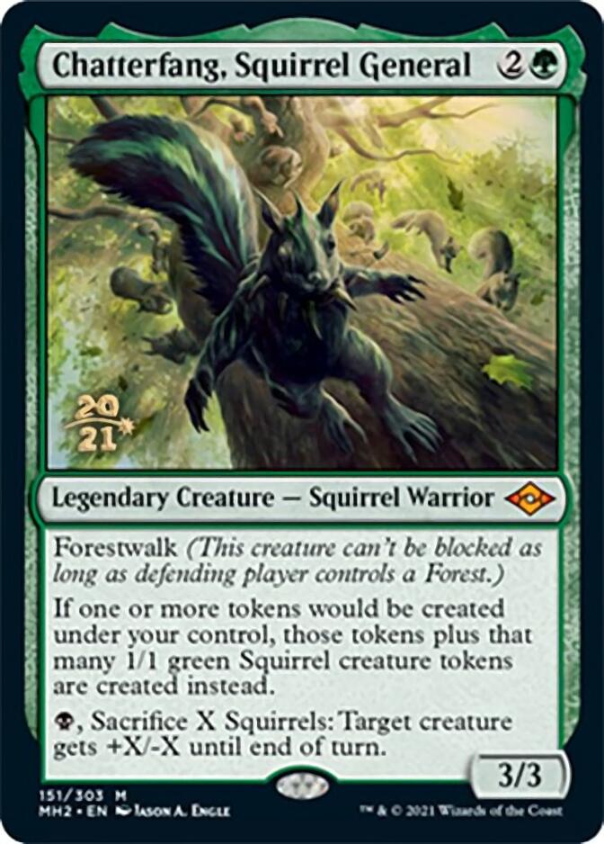Chatterfang, Squirrel General [Modern Horizons 2 Prerelease Promos] | North Valley Games