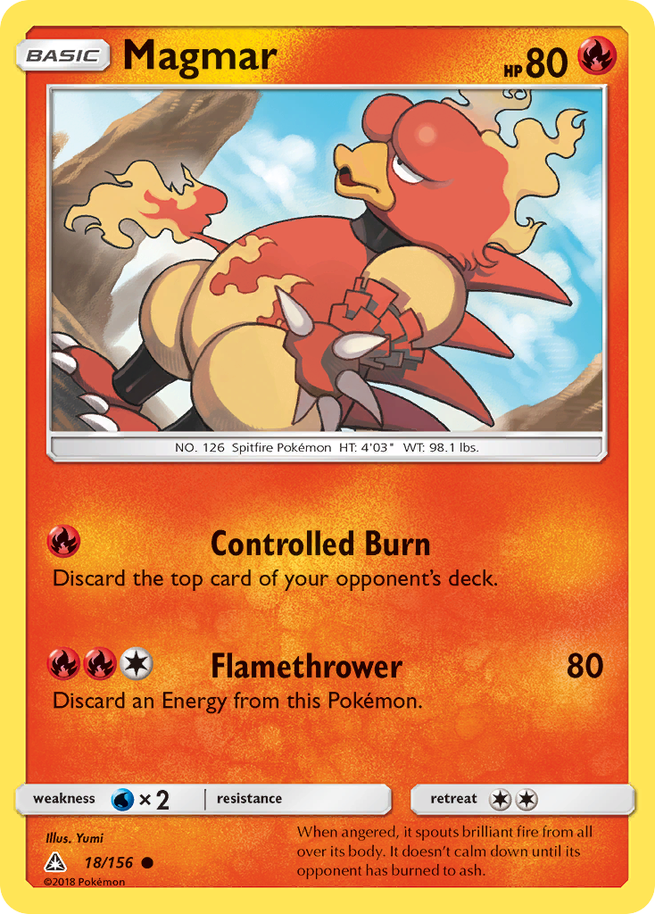 Magmar (18/156) [Sun & Moon: Ultra Prism] | North Valley Games