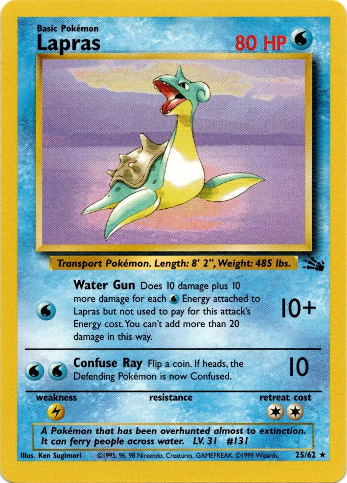 Lapras (25/62) [Fossil Unlimited] | North Valley Games