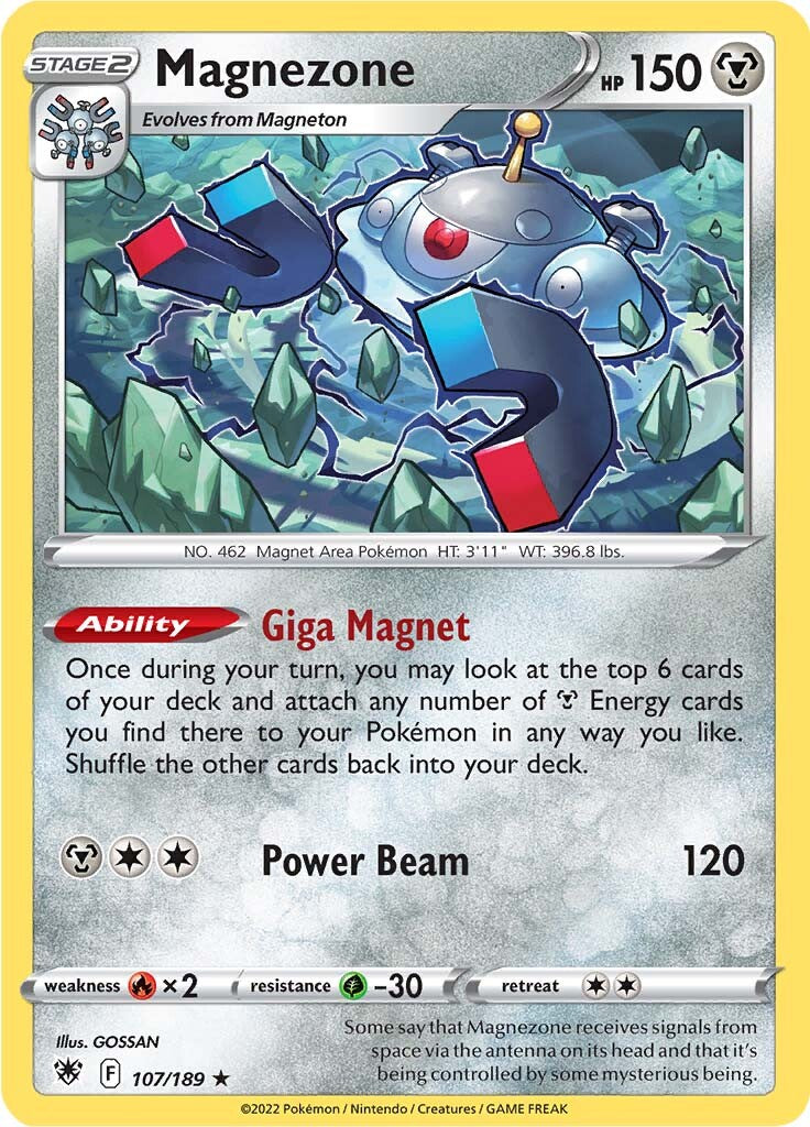 Magnezone (107/189) (Theme Deck Exclusive) [Sword & Shield: Astral Radiance] | North Valley Games