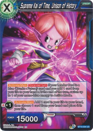Supreme Kai of Time, Unison of History (BT10-034) [Rise of the Unison Warrior 2nd Edition] | North Valley Games