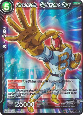 Katopesla, Sonic Justice (Reprint) (DB2-148) [Battle Evolution Booster] | North Valley Games