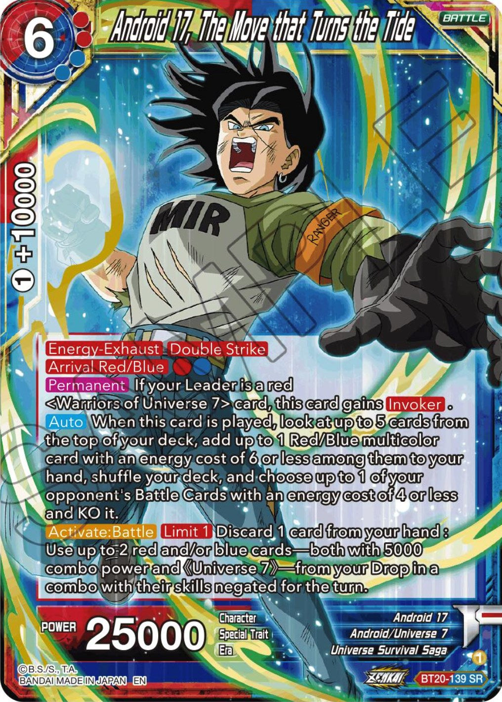 Android 17, The Move that Turns the Tide (BT20-139) [Power Absorbed] | North Valley Games