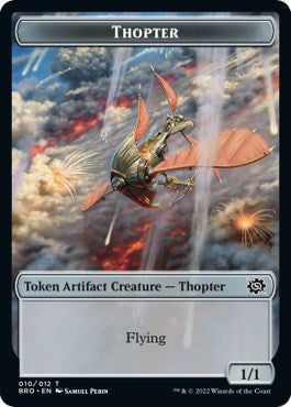 Myr // Thopter (010) Double-Sided Token [The Brothers' War Commander Tokens] | North Valley Games