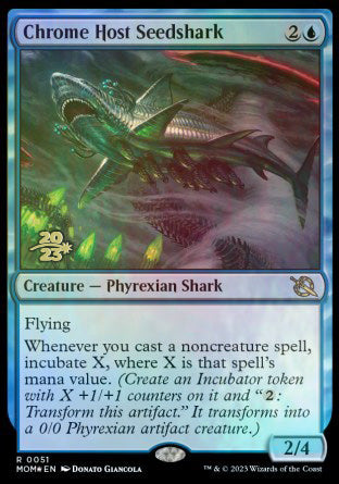 Chrome Host Seedshark [March of the Machine Prerelease Promos] | North Valley Games