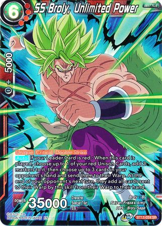 SS Broly, Unlimited Power (BT11-014) [Vermilion Bloodline 2nd Edition] | North Valley Games