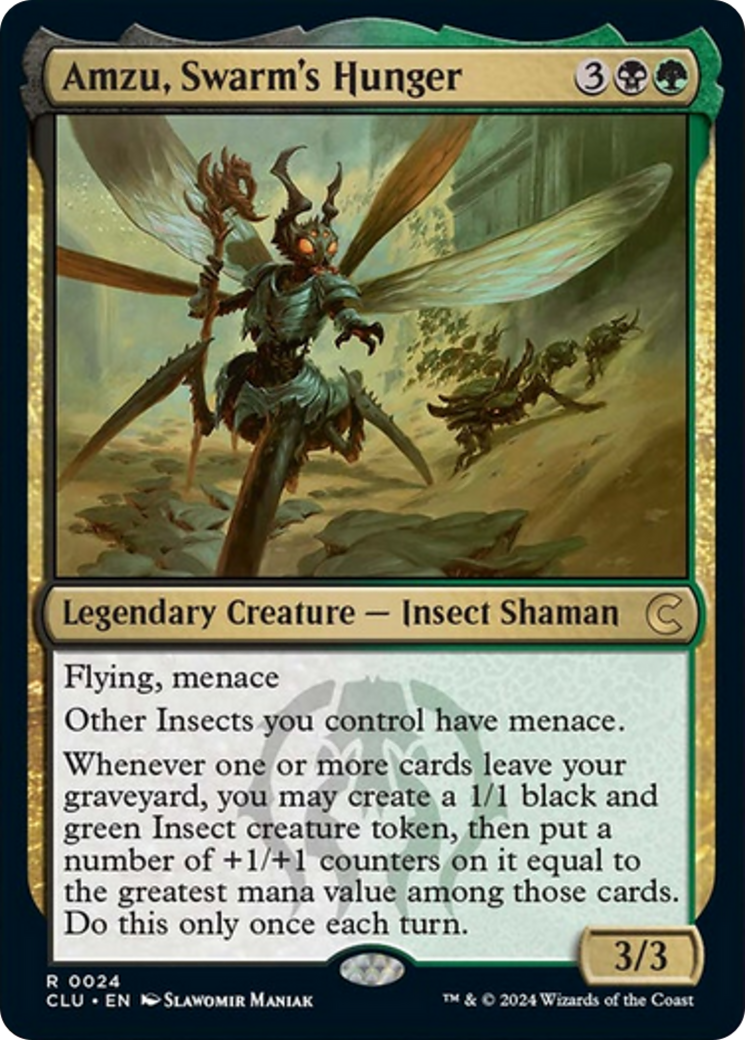 Amzu, Swarm's Hunger [Ravnica: Clue Edition] | North Valley Games