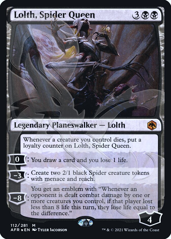 Lolth, Spider Queen (Ampersand Promo) [Dungeons & Dragons: Adventures in the Forgotten Realms Promos] | North Valley Games