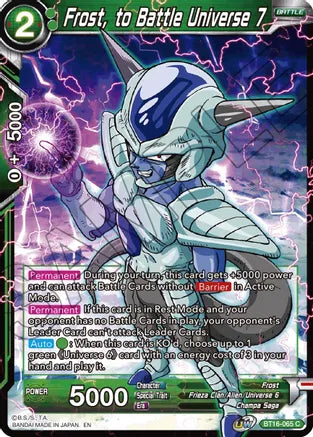 Frost, to Battle Universe 7 (BT16-065) [Realm of the Gods] | North Valley Games